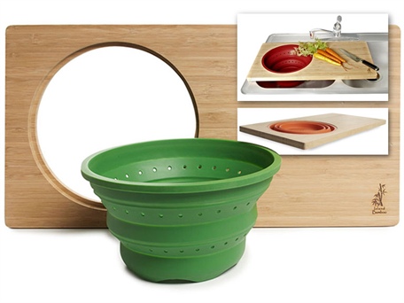 Bamboo Over-The-Sink Cutting Board