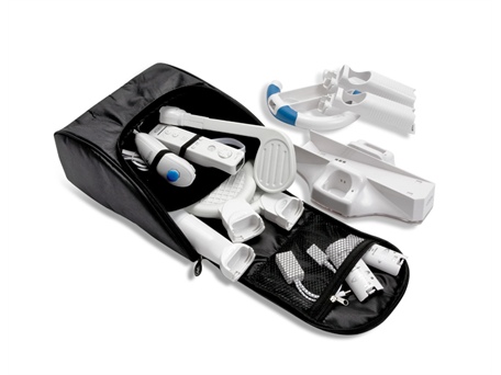 Intec 15-in-1 Accessory Kit w/ Wii Remote, Nunchuk, Wii Glow Stand & 2 Rechargeable Batteries