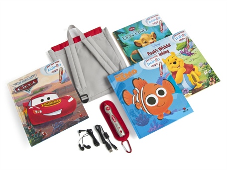 Poingo Interactive Reader Bundle with 4 Disney Books and Backpack