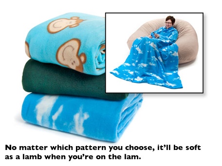 Blanket With Sleeves (Monkeys, Green W/ Envy or Clouds): 1 for $2, 2 ...